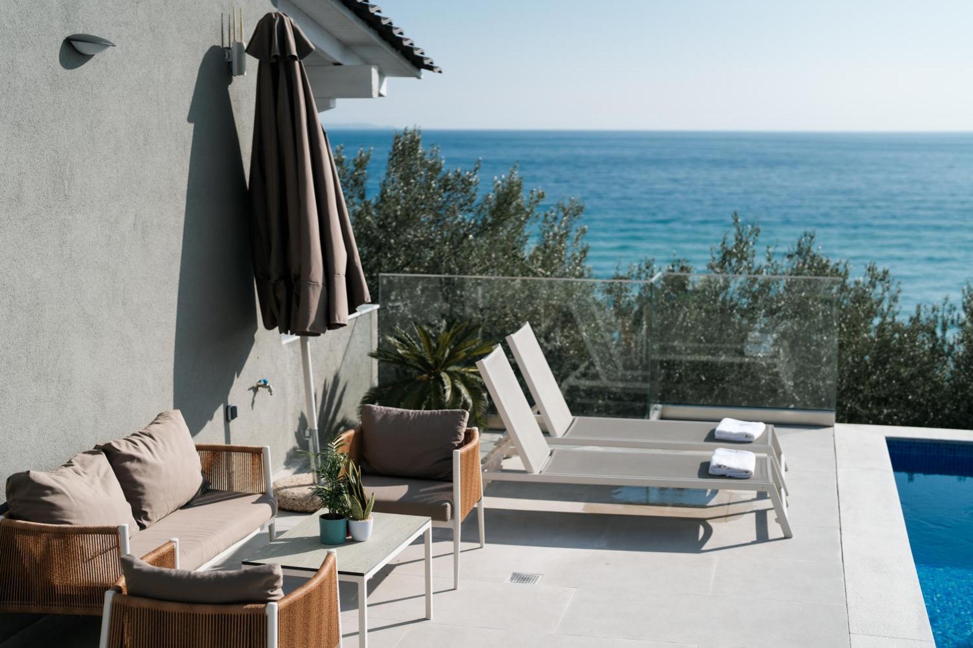 Aegean View Villa Loutra Elevtheron المظهر الخارجي الصورة