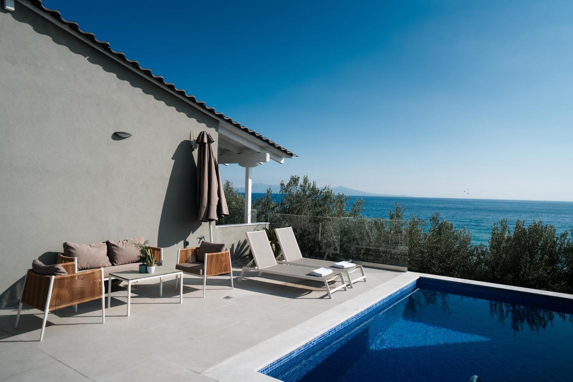 Aegean View Villa Loutra Elevtheron المظهر الخارجي الصورة