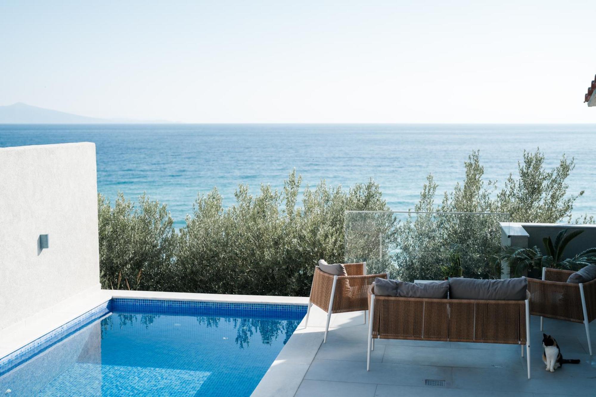 Aegean View Villa Loutra Elevtheron المظهر الخارجي الصورة