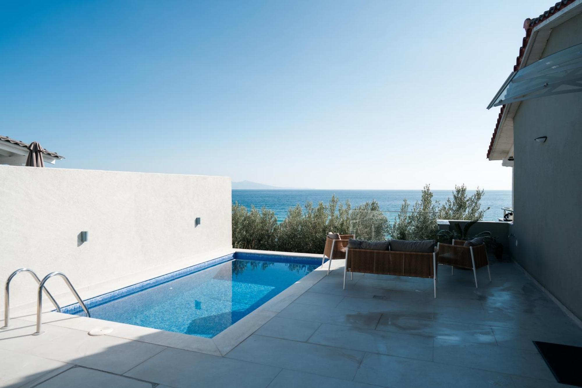 Aegean View Villa Loutra Elevtheron المظهر الخارجي الصورة